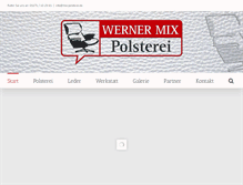 Tablet Screenshot of mix-polsterei.de